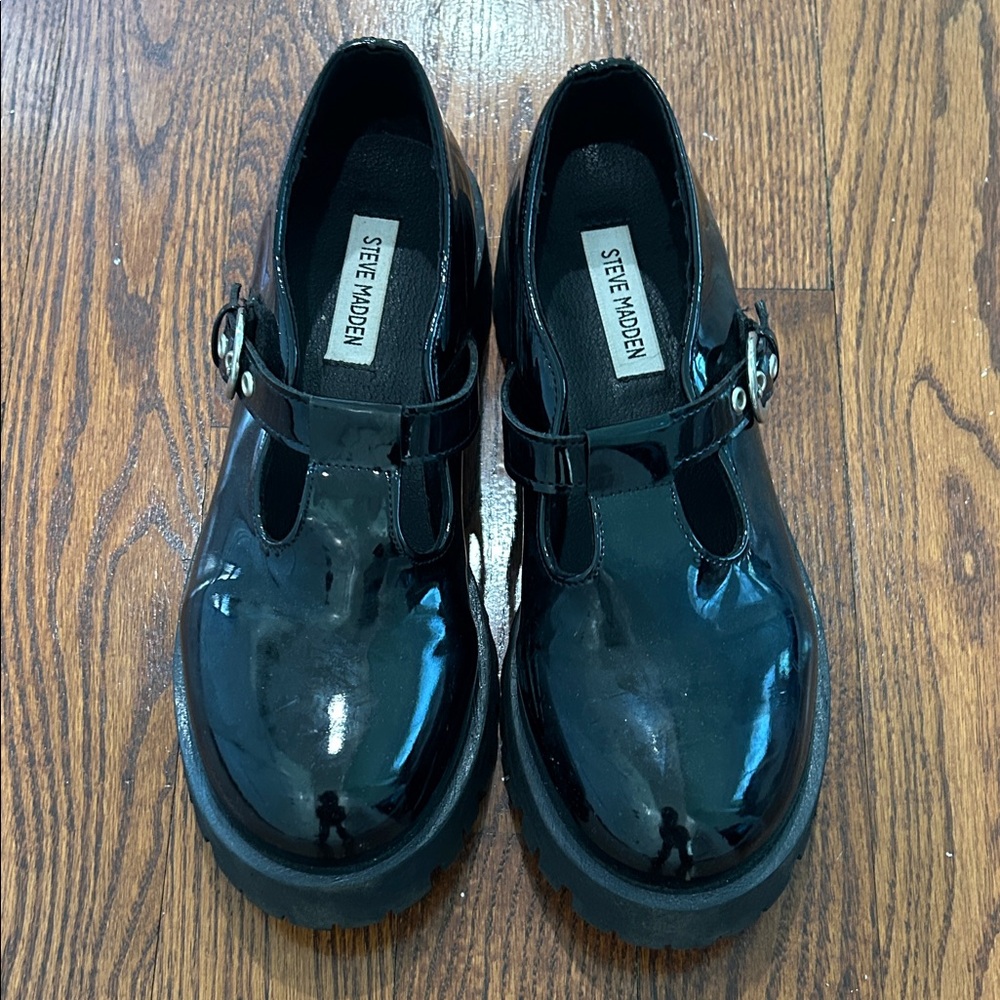 Steve Madden Glossy Black Dress Shoes
